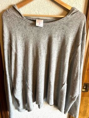 Cozy Heather Gray Long Sleeve Top